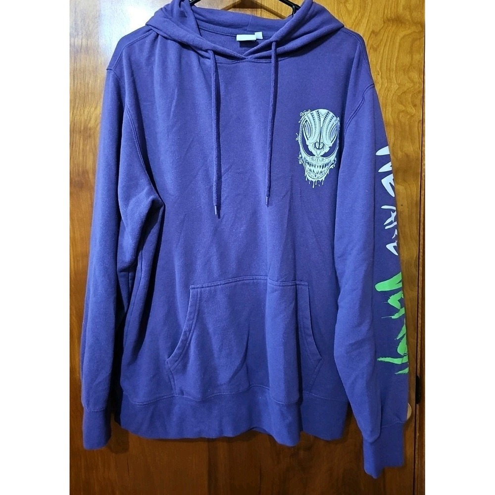 Marvel Spider-Man Marvel We Are Venom Hoodie Sweatshirt Purple Adult Size Large